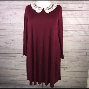 Peter Pan Collar T-Shirt Simply Be Dress